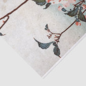 Cherry Blossom & Bird, Hiroshige, Ukiyoe Seidenpapier (Ausschnitt)
