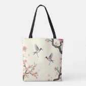 Cherry Blossom Bird Tasche (Rückseite)