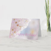 Cherry Blossom Birthday Card Karte (Vorderseite)