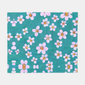 Cherry Blossom Blanket Fleecedecke (Vorderseite (Horizontal))