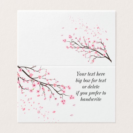 Cherry Blossom Blätter hinter (Außenseite Aufgefaltet)