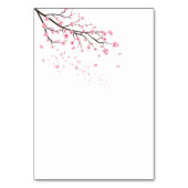 Cherry Blossom Blätter hinter Tischnummer (Rückseite)