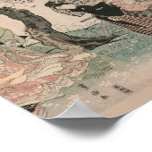 Cherry Blossom Blick im Frühjahr Japanisch Ukiyo-e Poster (Ecke)