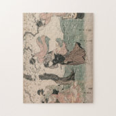 Cherry Blossom Blick im Frühjahr Japanisch Ukiyo-e Puzzle (Vertikal)