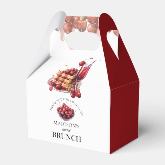 Cherry Blossom Bliss - Personalisiertes Brautparty Geschenkschachtel (Vorderseite)