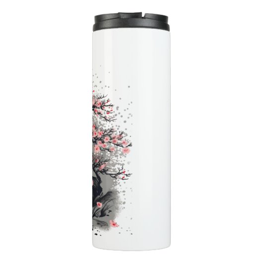 Cherry Blossom Bliss - Thermosbecher (Rückseite)