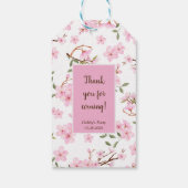 Cherry Blossom Bloom Gift Tag Geschenkanhänger (Rückseite)