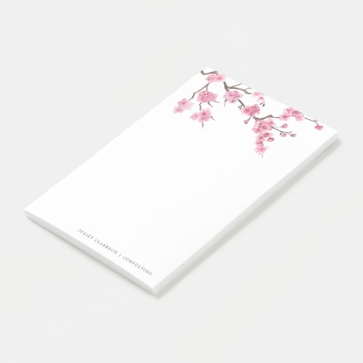 Cherry Blossom Bloom | groß Post-it Klebezettel (angewinkelt)