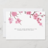 Cherry Blossom Bloom | Hochzeit Danke (Rückseite)