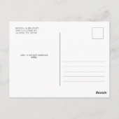 Cherry Blossom Bloom | Hochzeit Danke Postkarte (Rückseite)