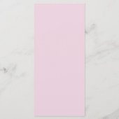 Cherry Blossom Bloom | Hochzeitsprogramm Programm (Rückseite)