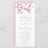 Cherry Blossom Bloom | Hochzeitsprogramm Programm (Vorne/Hinten)