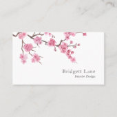 Cherry Blossom Bloom | Innenarchitekt Visitenkarte (Vorderseite)