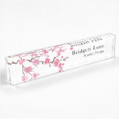 Cherry Blossom Bloom | Name + Titel Namensplakette