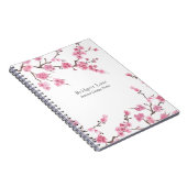Cherry Blossom Bloom | Name + Titel Notizblock (Rechte Seite)