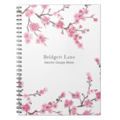 Cherry Blossom Bloom | Name + Titel Notizblock (Vorderseite)