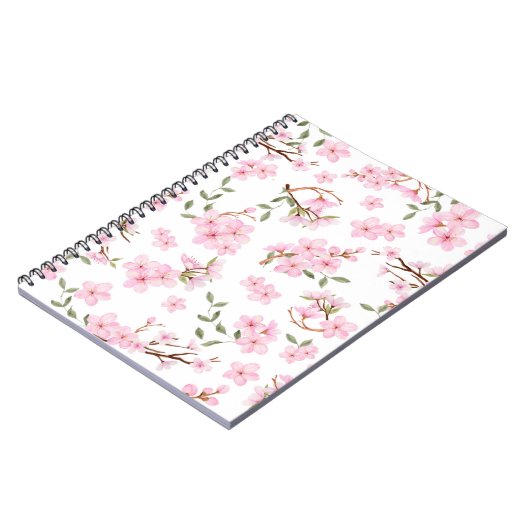 Cherry Blossom Bloom Notebook Notizblock (Linke Seite)