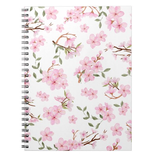 Cherry Blossom Bloom Notebook Notizblock (Vorderseite)
