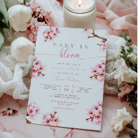Cherry Blossom Bloral Baby Dusche Einladung