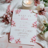 Cherry Blossom Bloral Baby Dusche Einladung