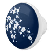 Cherry Blossom Blue White Keramikknauf (Rechts)