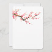 Cherry Blossom Blume Babydusche Einladung (Vorderseite)