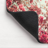 Cherry Blossom Blume Bloral Red Blue Mouse Pad Mousepad (Ecke)