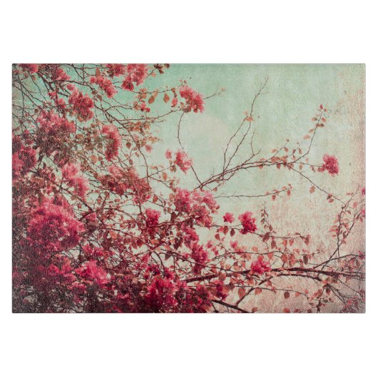 Cherry Blossom Blume Blumenglas-Zuschnitt Schneidebrett (Vorderseite)