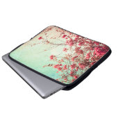 Cherry Blossom Blume Blumenrot 15" Laptop Case (Vorne Knopf)