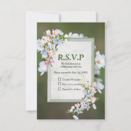 Cherry Blossom Blume Bouquet RSVP Karte