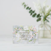 Cherry Blossom Blume Bouquet Thema Begleitkarte (Stehend Vorderseite)