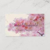 Cherry Blossom Blume Custom Business Card Visitenkarte (Rückseite)