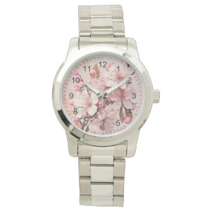 Cherry Blossom Blume Damen Armbanduhr