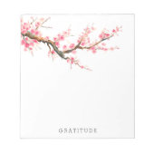 Cherry Blossom Blume Dankbarkeit Notizblock (Vorderseite)