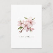 Cherry Blossom-Blume Die Details Umschließungskart Begleitkarte (Vorderseite)