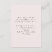 Cherry Blossom-Blume Die Details Umschließungskart Begleitkarte (Rückseite)