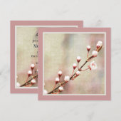 Cherry Blossom Blume Einladung (Vorne/Hinten)