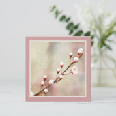 Cherry Blossom Blume Einladung (Stehend Vorderseite)