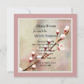 Cherry Blossom Blume Einladung (Rückseite)