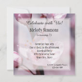 Cherry Blossom Blume Geburtstag Einladung (Rückseite)