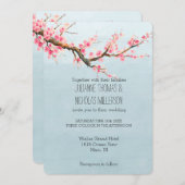 Cherry Blossom Blume Hochzeit Einladung (Vorne/Hinten)