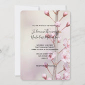 Cherry Blossom Blume Hochzeiten Einladungen (Vorderseite)