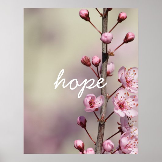 Cherry Blossom Blume Hoffnung Poster (Vorne)
