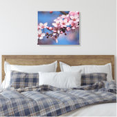 Cherry Blossom Blume Leinwanddruck (Insitu (Schlafzimmer))