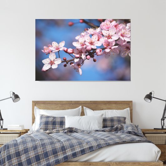 Cherry Blossom Blume Leinwanddruck (Insitu (Schlafzimmer))