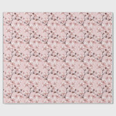 Cherry Blossom Blume Muster Geschenkpapier (Flach)