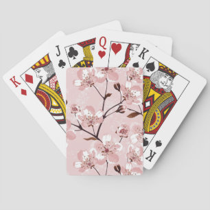 Cherry Blossom Blume Muster Spielkarten
