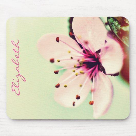 Cherry Blossom Blume Personalisiert Mousepad (Vorne)