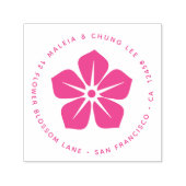 Cherry Blossom Blume Rücksendeadresse Oriental Permastempel (Design)