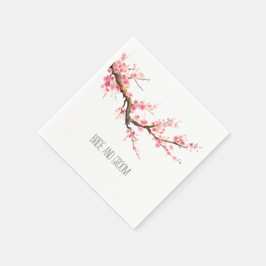 Cherry Blossom Blume Serviette (Ecke)